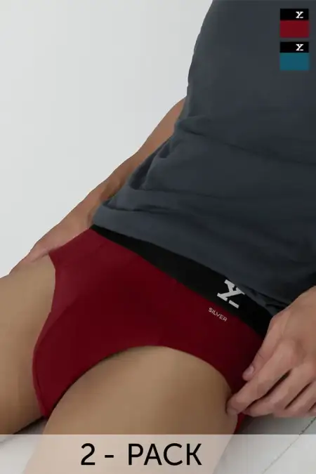 Men's Pack of 2 - IntelliFresh Cotton Stretch Briefs