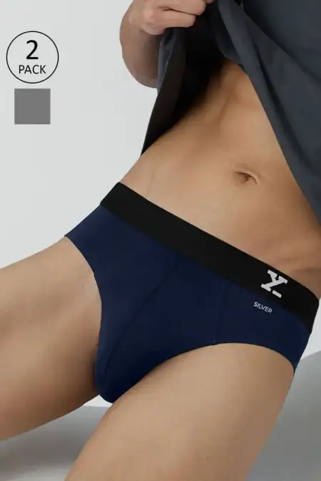 Men's Pack of 2 - IntelliFresh Cotton Stretch Briefs 004568XXLMUL