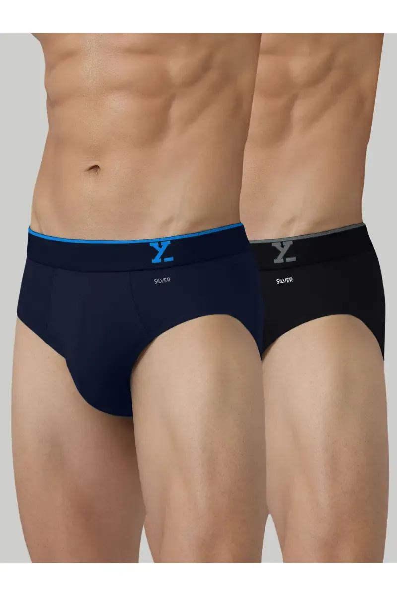 Men's Pack of 2 - IntelliFresh Cotton Stretch Briefs 004571XXLMUL
