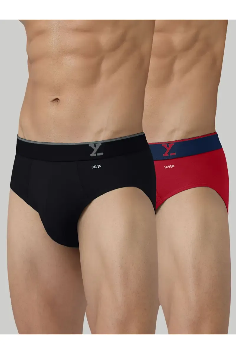 Men's Pack of 2 - IntelliFresh Cotton Stretch Briefs 004574MMUL