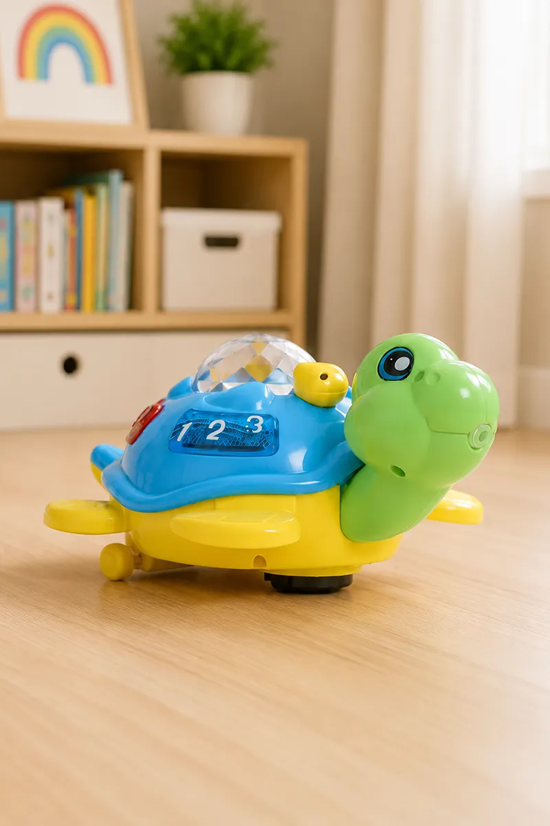 Musical Bump & Go Happy Turtle Toy