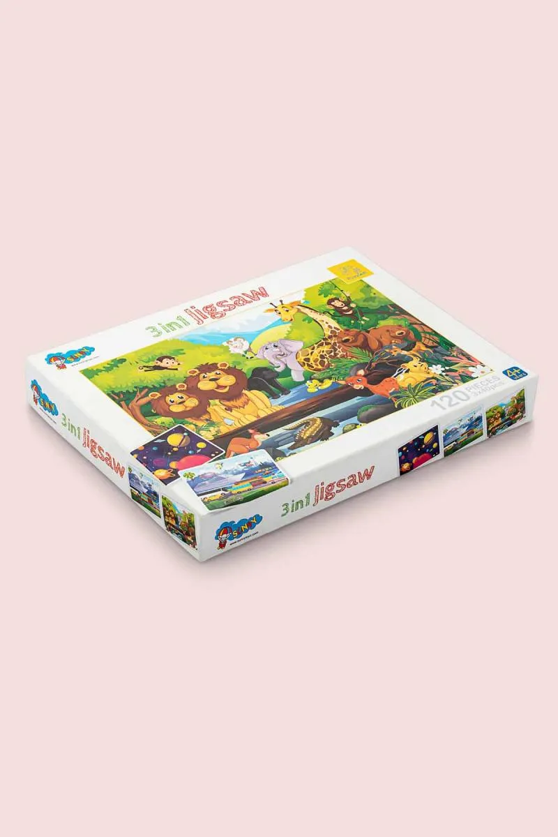 3 In 1 Jigsaw Big Puzzle For Kids