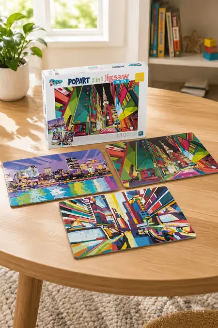Pop Art City Puzzle For Kids