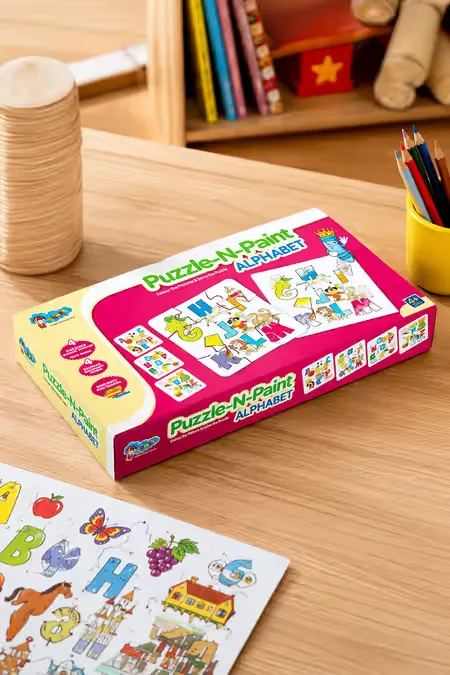 Puzzle & Paint Alphabets for Kids