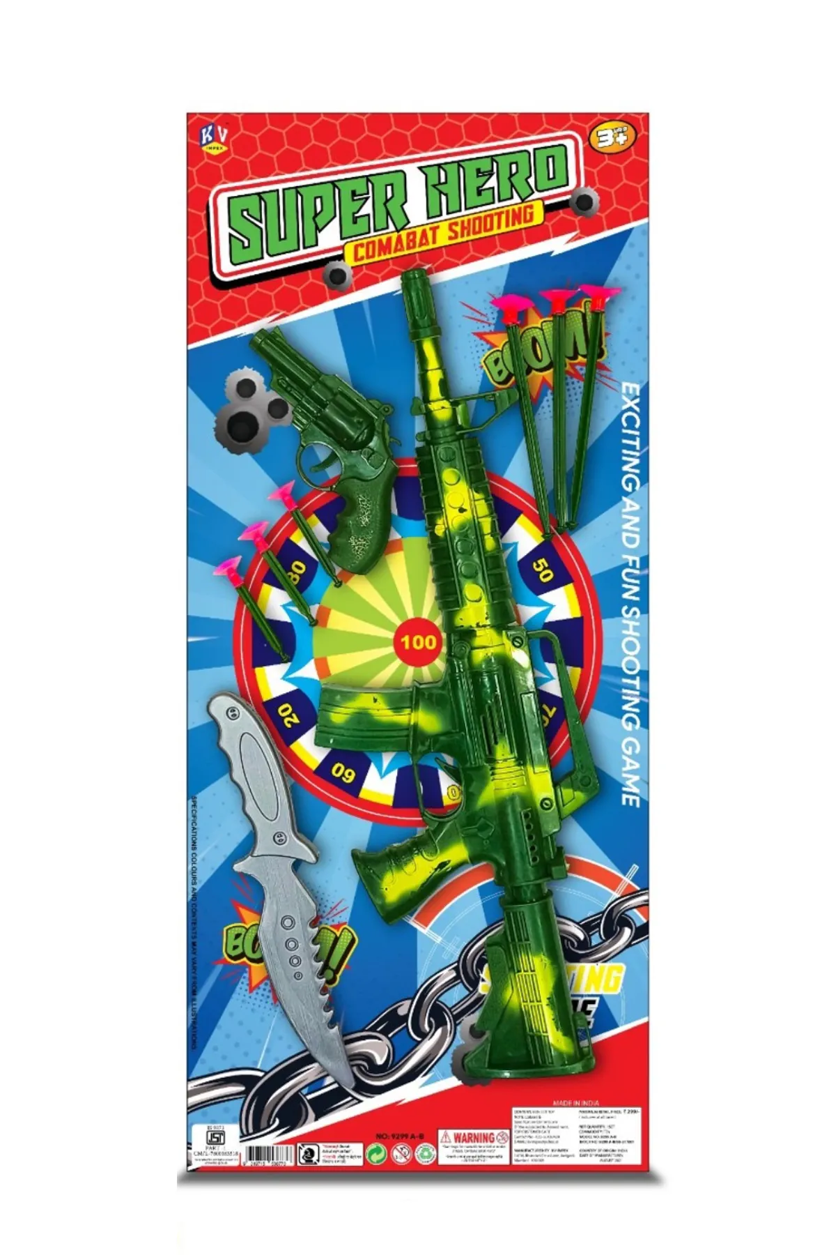 Super Hero Comabat Shooting Gun Toy For Kids
