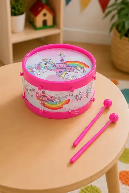 Rhythm Musical Junior Drum (Pink) - Pack of 1 004891PIN