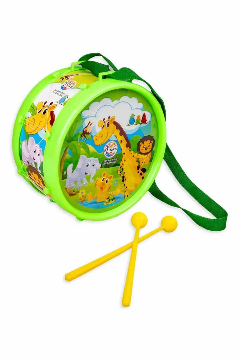 Ratna's Jungle Rhythm Musical Drum (Multicolor)