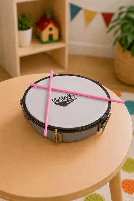 Ratna's Tasha Musical Drum Toy for Kids (Multicolor)