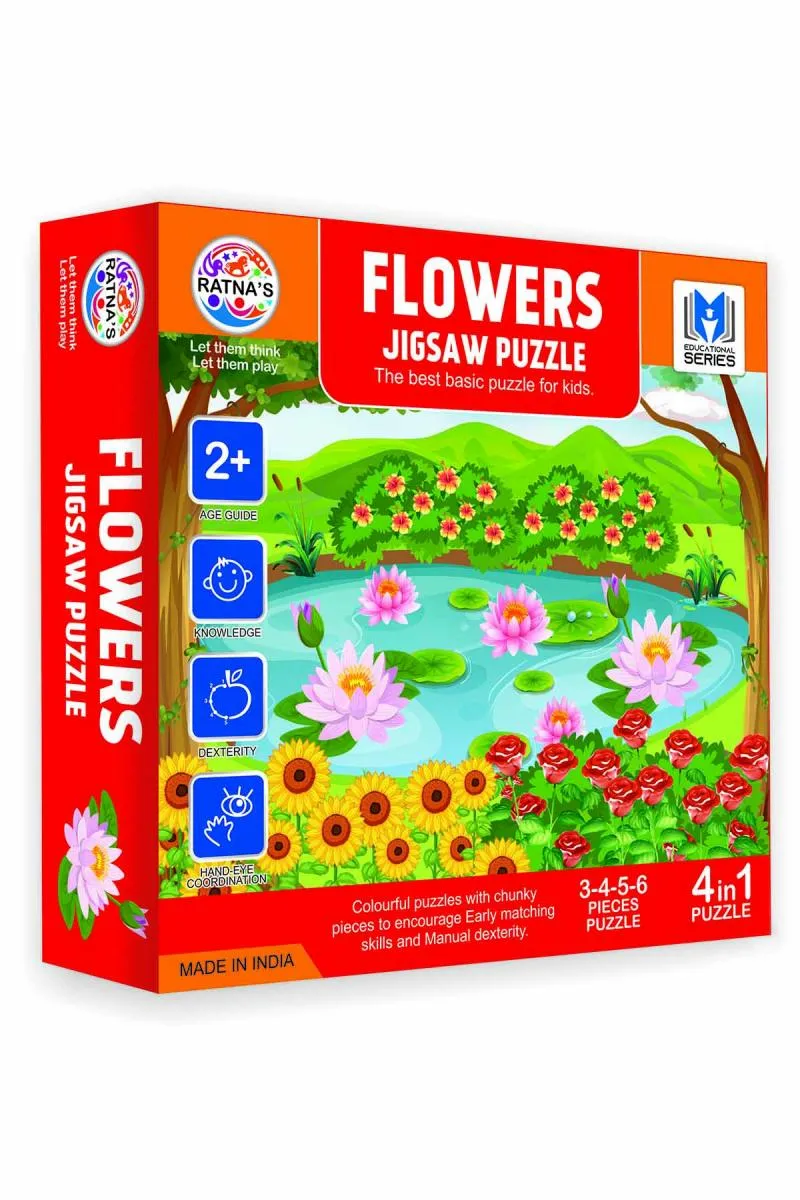 Baby Jigsaw Flowers Puzzles For Kids