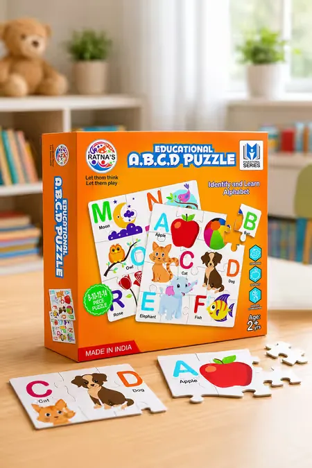 Educational Jigsaw ABCD Puzzles For Kids