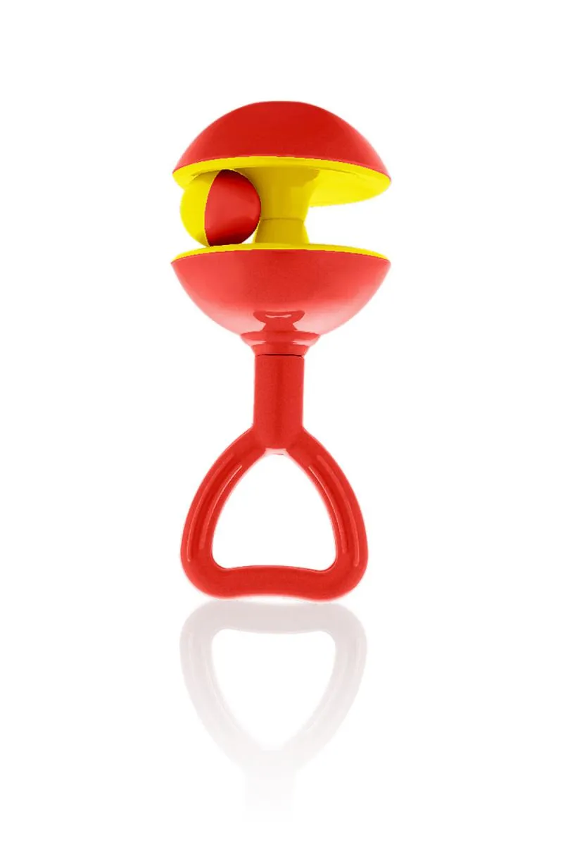 Chubby Cheeks Jungle Rattle For Kids (Orange) - Pack of 1