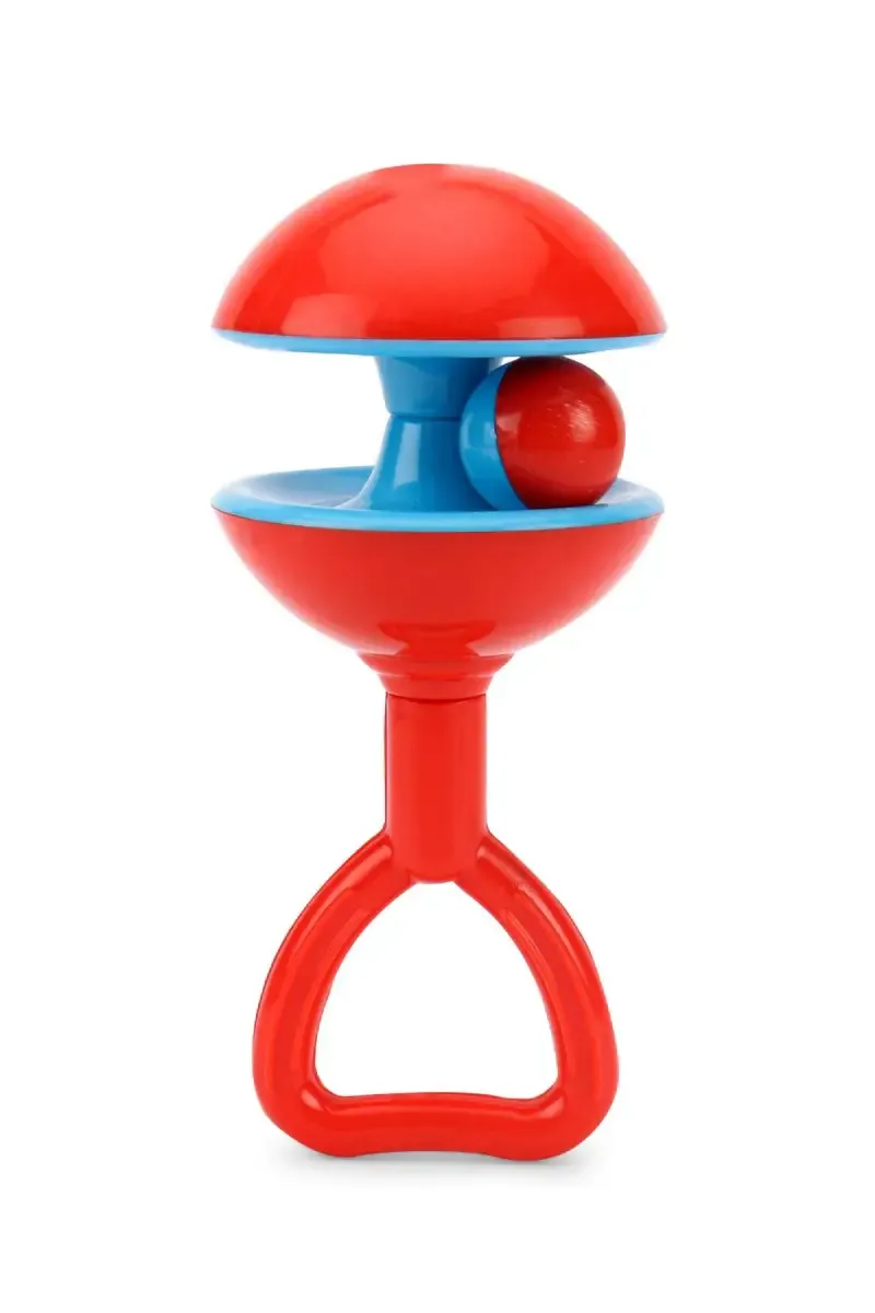 Chubby Cheeks Jungle Rattle For Kids (Red) - Pack of 1
