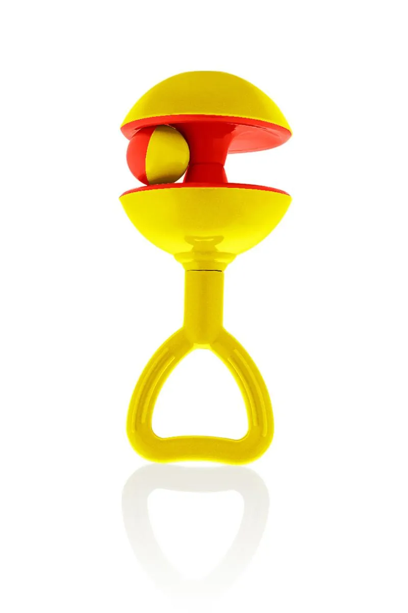 Chubby Cheeks Jungle Rattle For Kids (Yellow) - Pack of 1