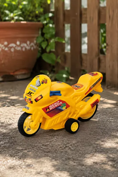 Hero Honda Pull Back Bike Toy for Kids -  (Red)