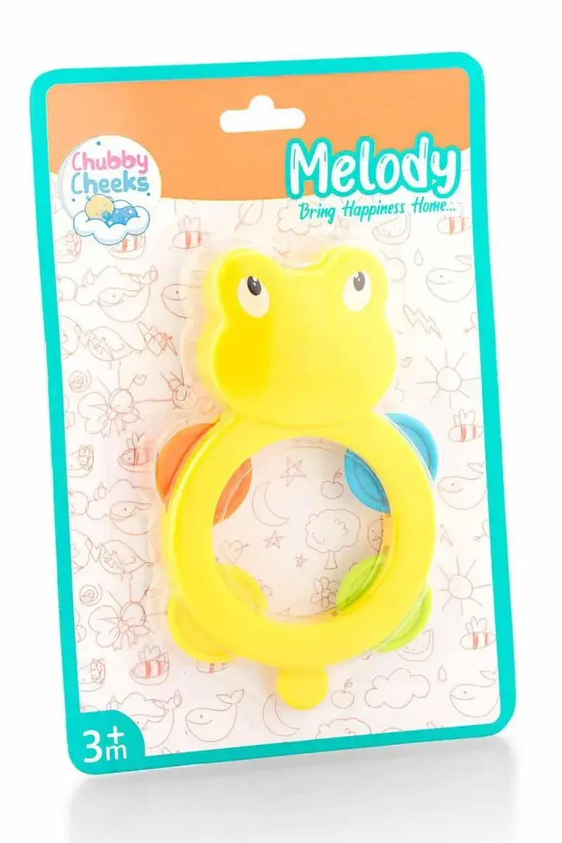 Sunny Chubby Cheeks Froggie Melody Rattle Set For Kids (Yellow) - Pack of 1 004997YEL