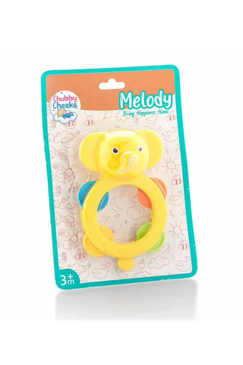 Sunny Chubby Cheeks Jumbo Melody Rattle Set For Kids (Yellow) - Pack of 1 004999YEL