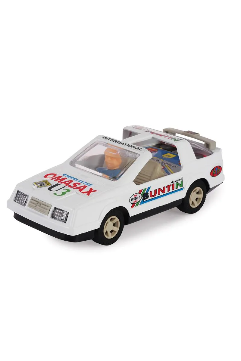 Champ SD Car Pull Back Toy - White 005014WHI