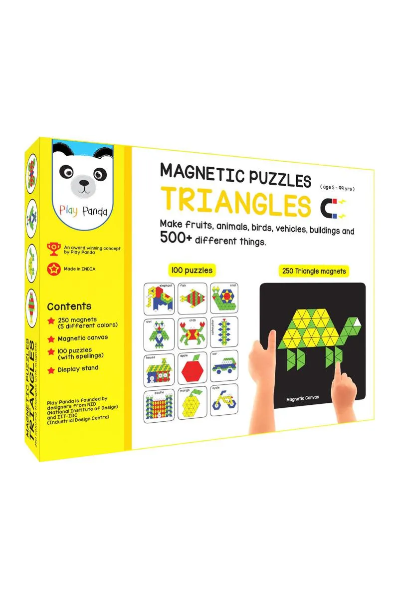 Magnetic Triangles Puzzles with Display Stand