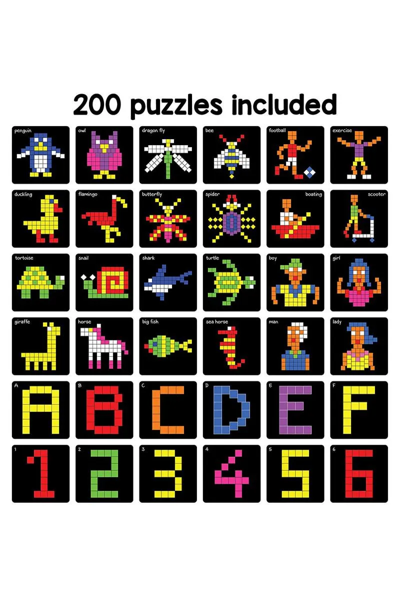 Buy Magnetic Square Puzzles (400 Magnets & 200 Puzzles) | Puzzles