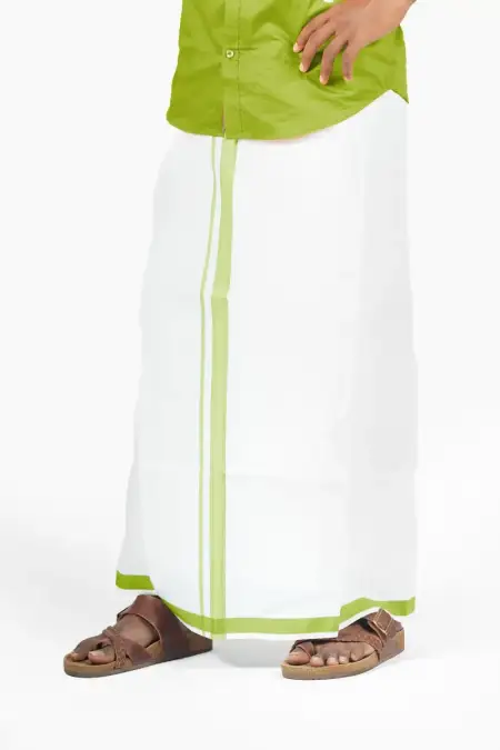 Cotton Velcro Dhoti for Men - 2 Mtr