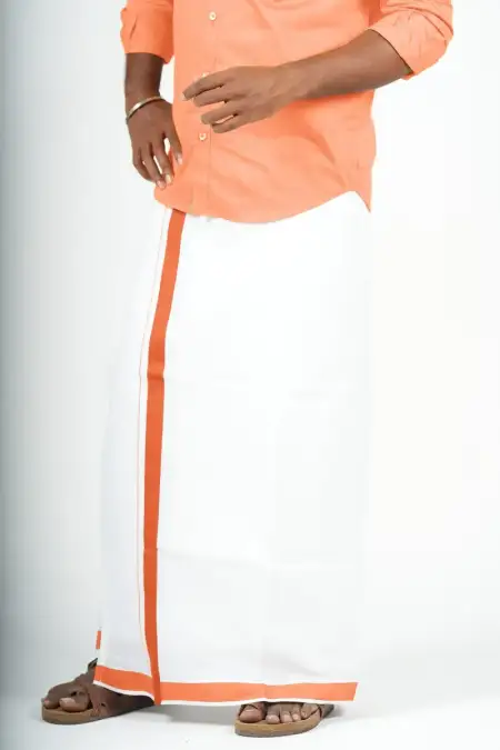 Men Cotton Velcro Dhoti - 2 Mtr