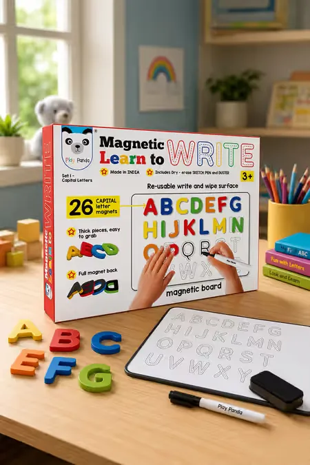 Magnetic Learn to Write Puzzle for Kids - 26 Pieces