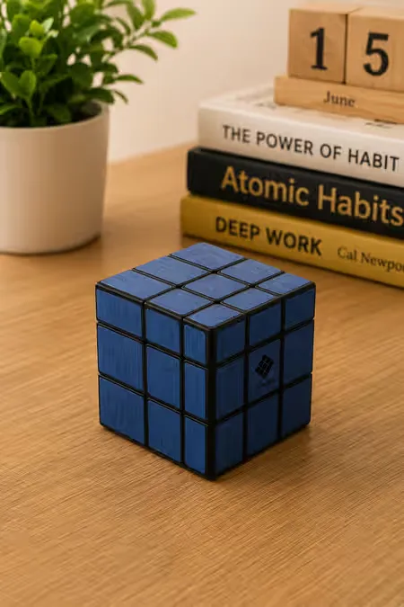 Blue Mirror 3X3 Speed Cube Puzzle