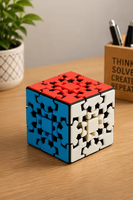 Gear Magic 3x3 Stickerless Speed Cube Puzzle