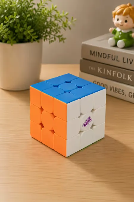 Twist 3x3 Sticker less Speed cube