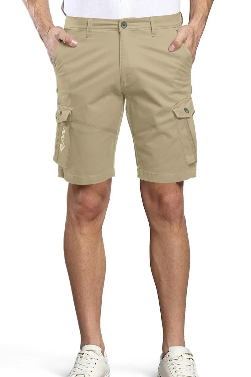 Men's Cotton Cargo Shorts 005676LIGKHA34