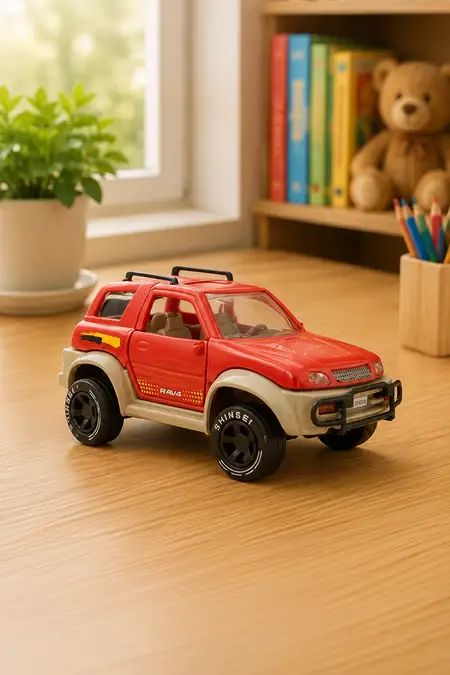 RAV 4 Pull Back Car Toy For Kids - Red 005678RED