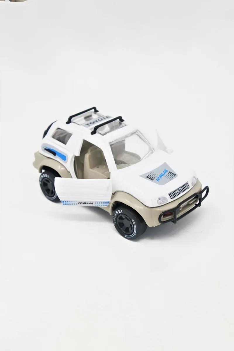 RAV 4 Pull Back Car Toy For Kids - White 005678WHI