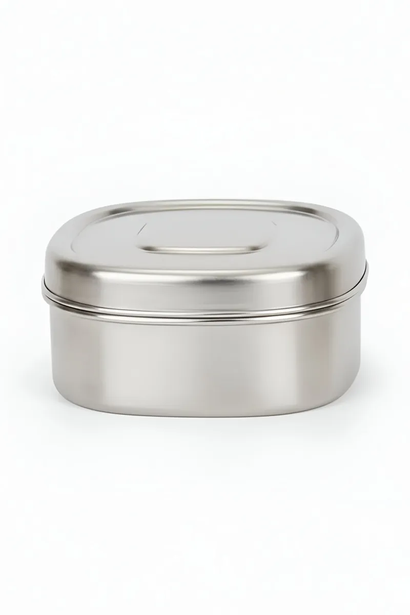 Zion Stainless Steel Sandwich Lunch Box - 600 ML 005747SIL1