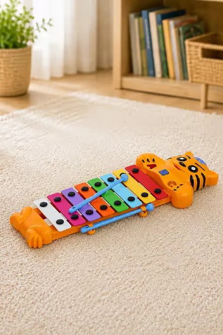 Toyzone Tiger Xylophone Piano (Multicolor)