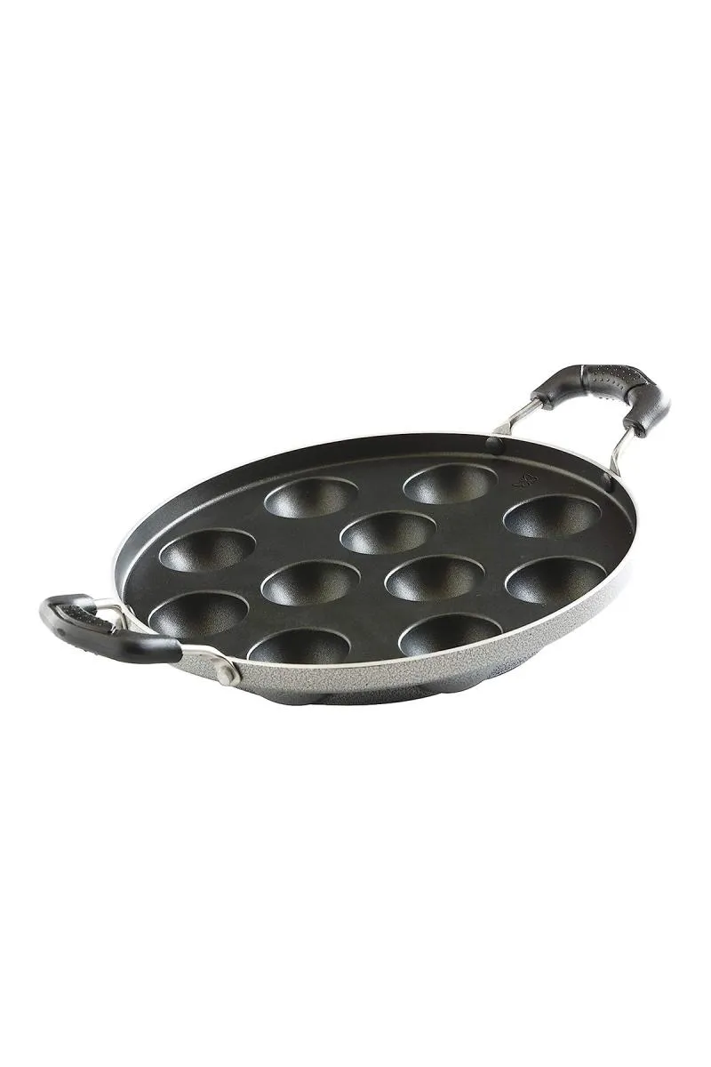 Butterfly Raga Non-Stick Aluminium Paniyarakkal, 250mm - 11 Pit