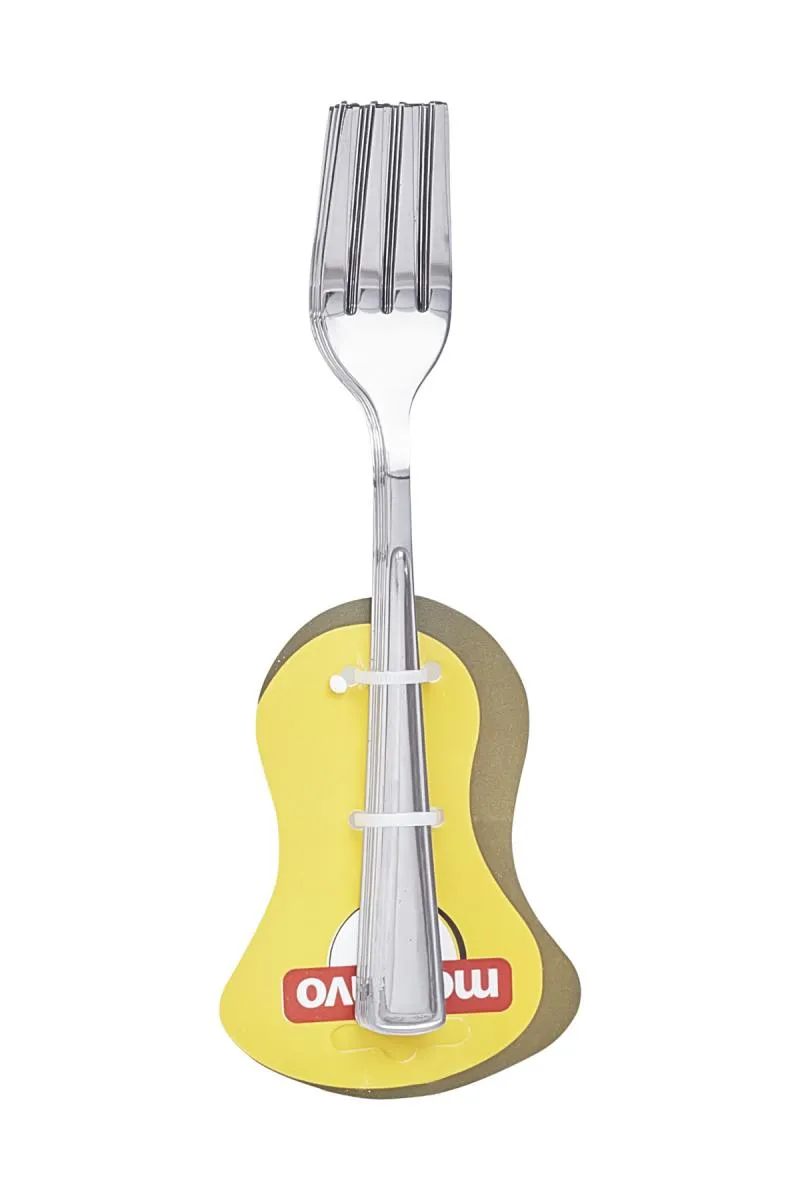Montavo Stainless Steel Olive Baby Fork, Set of 6 - 16cm