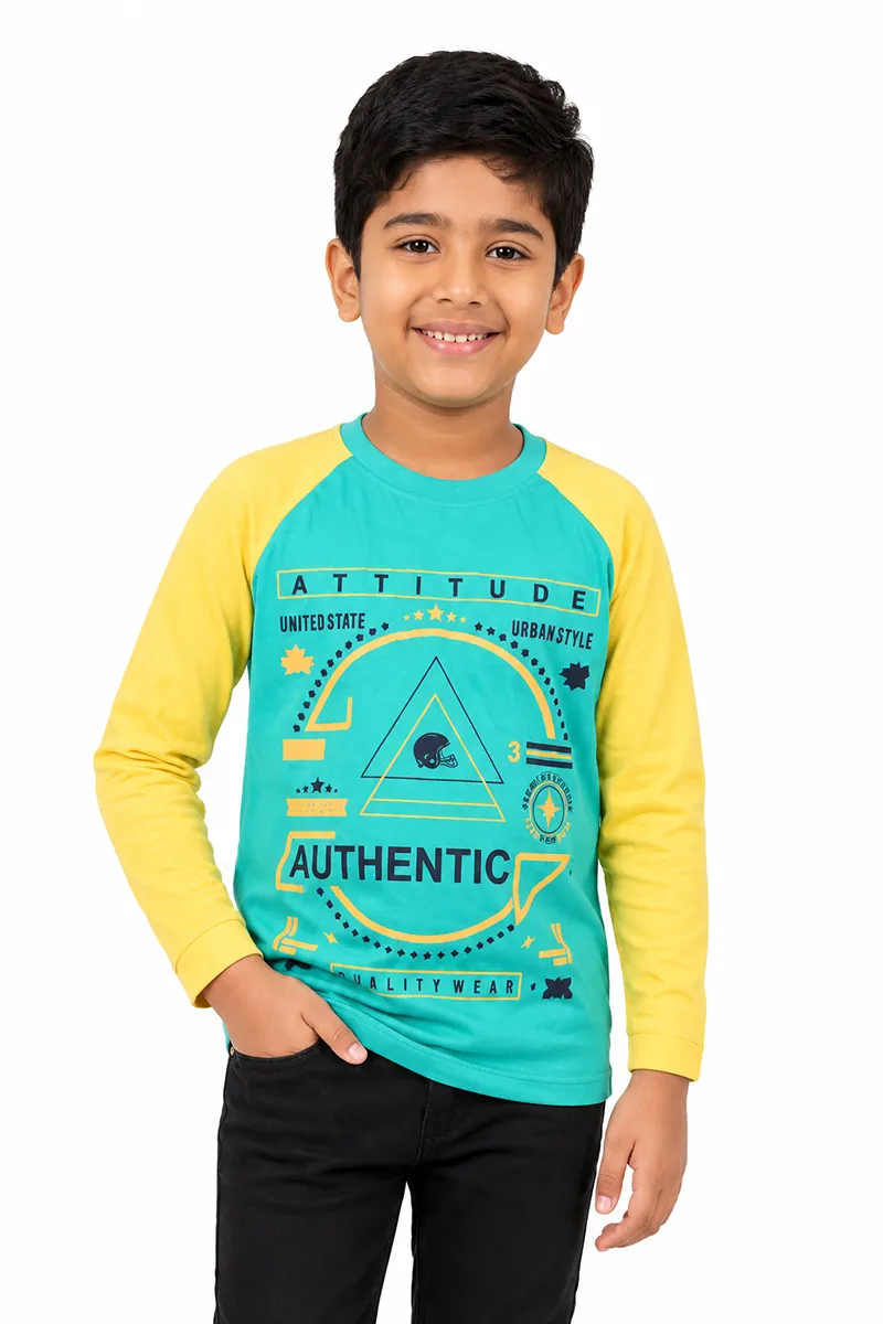 Boy's Typographic Print T-shirt