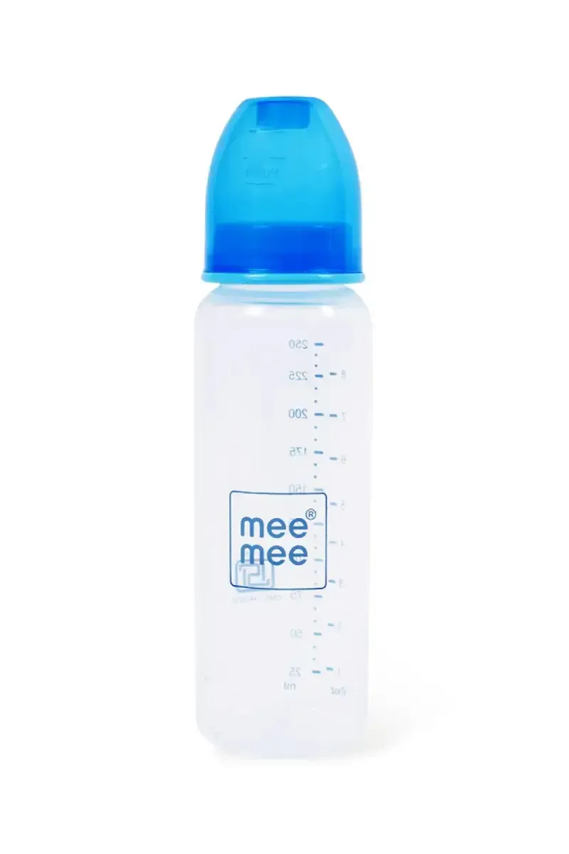 Mee Mee Baby Feeding Bottle (Blue)- 250ml
