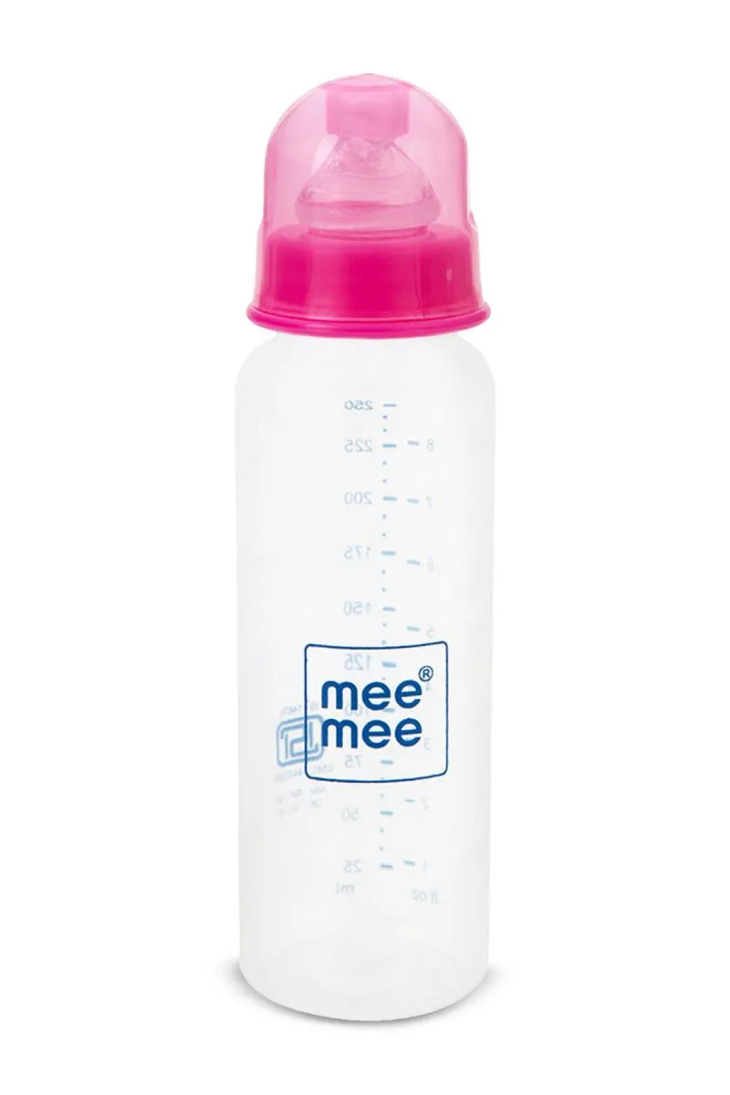 Mee Mee Baby Feeding Bottle (Pink)- 250ml