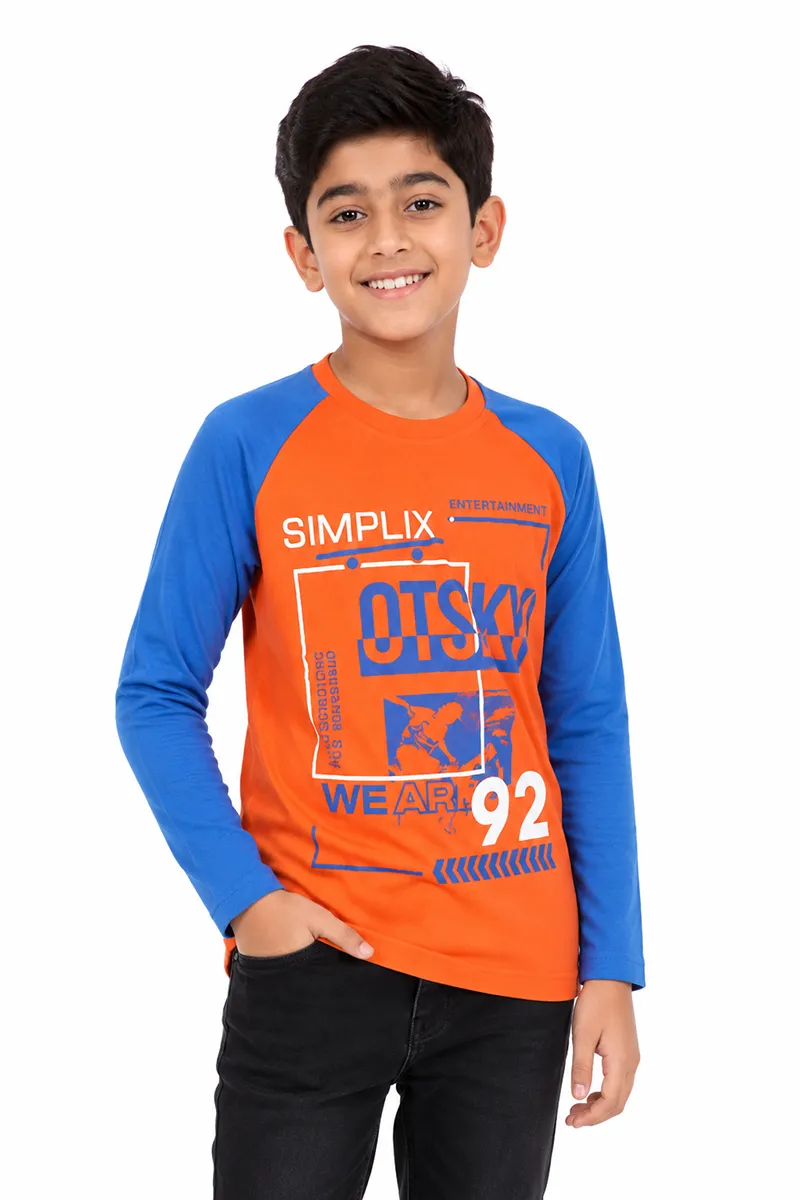 Printed Cotton T-shirt for Boy