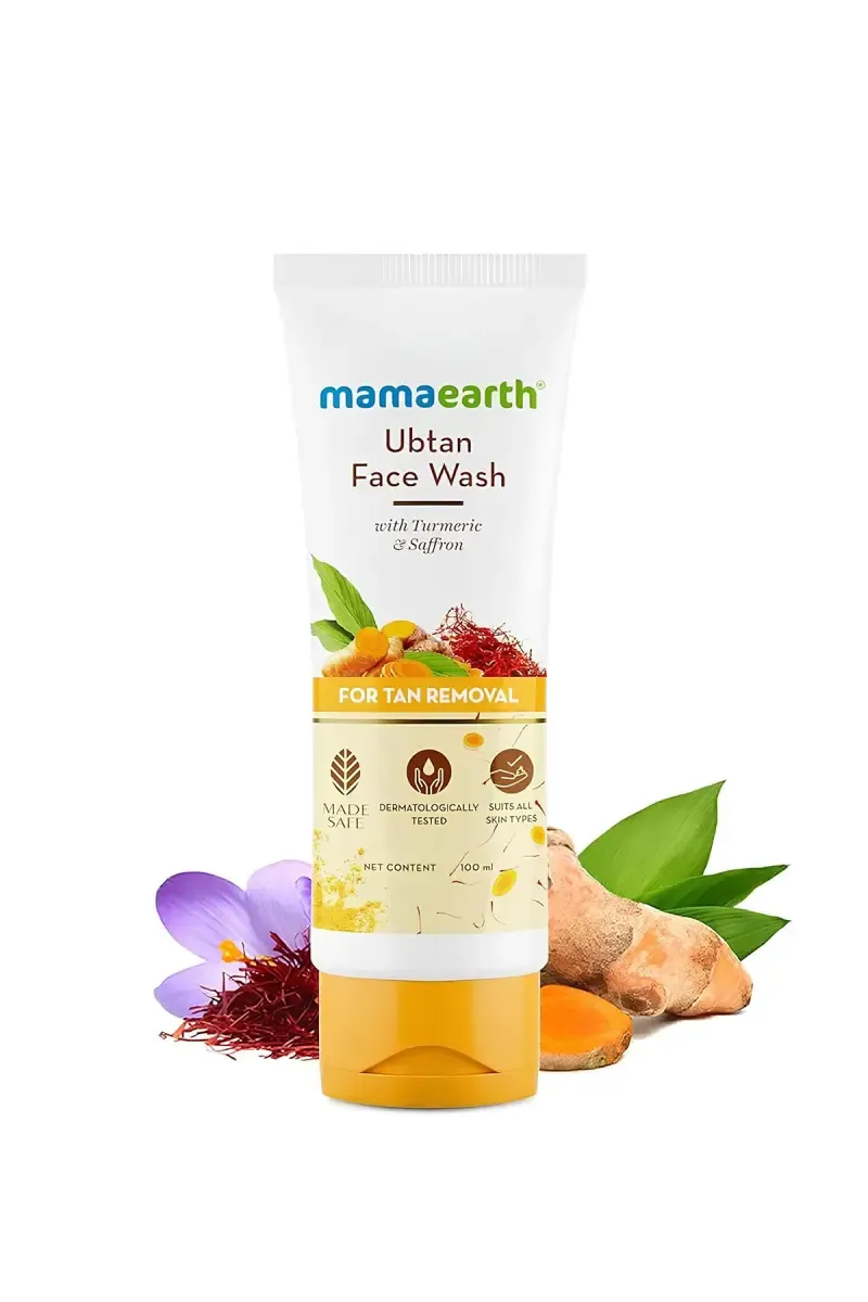 Mamaearth Ubtan Face Wash with Turmeric & Saffron– 100ml