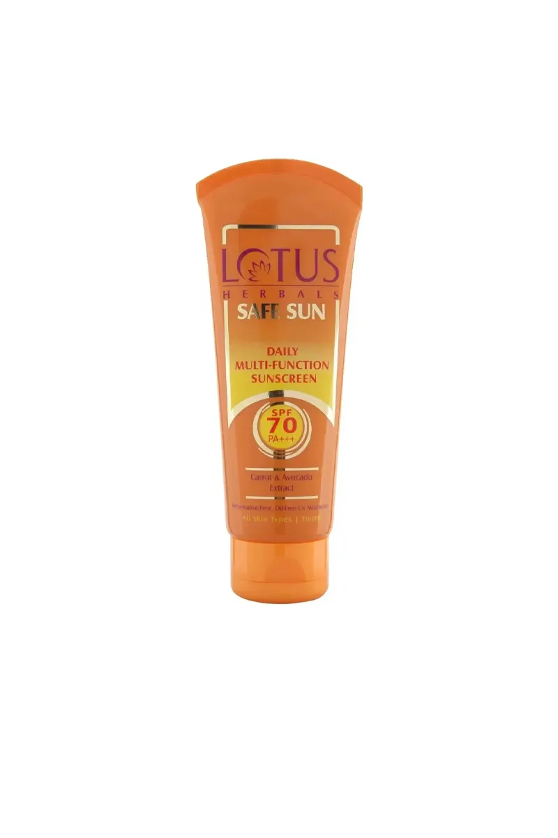 Lotus Herbals Daily Multi Function Sunblock SPF 70 PA+++ Moisturizer - 60g