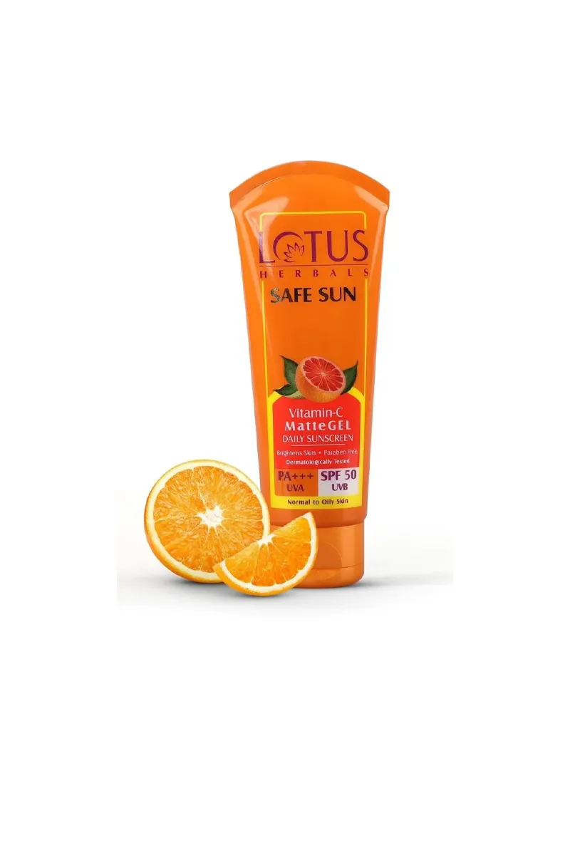 Lotus Herbals Safe Sun Vitamin-C MatteGEL Daily Sunscreen WIth SPF 50 PA+++ - 100gm