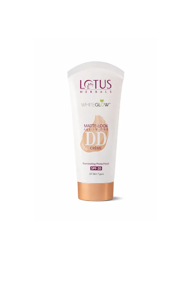 Lotus Herbals WhiteGlow Matte Look All in One DD Crème With SPF 20 - 50gm (Natural Beige)