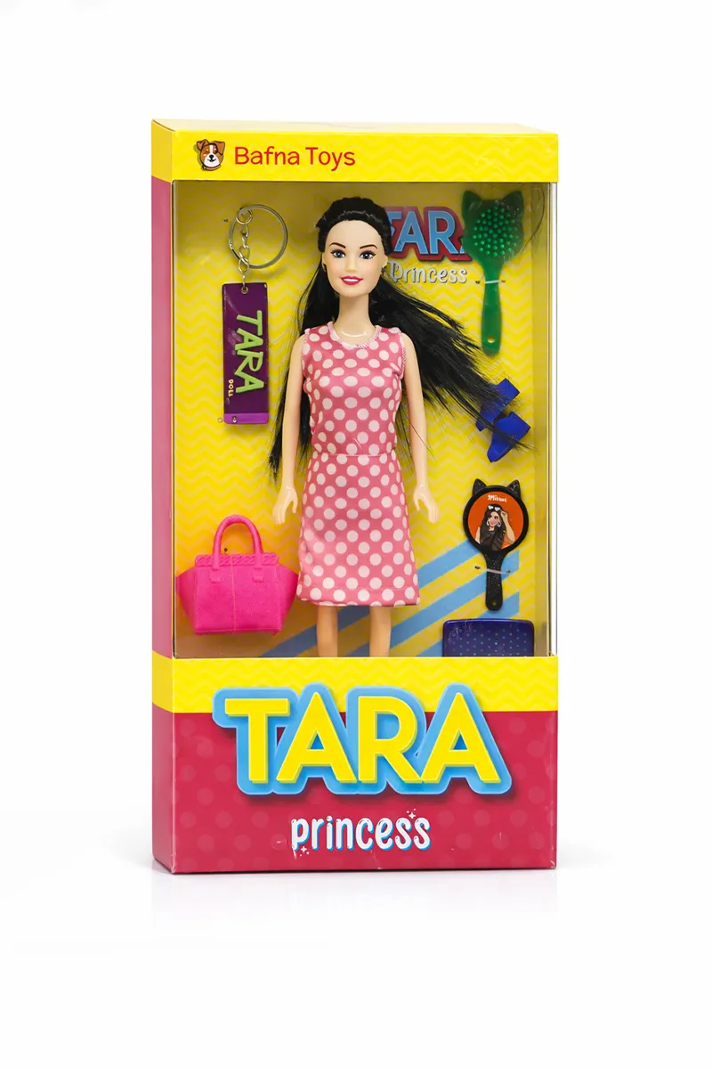 Tara Princess Doll set - Dress and Accessories (Color May Vary) 006692MUL