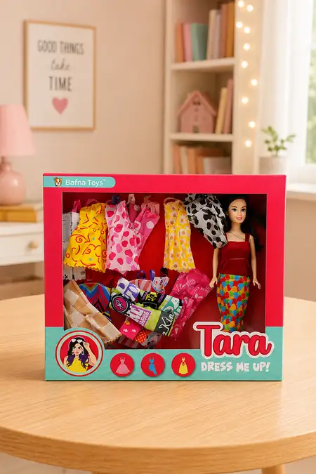 Tara Dress Me Up Doll Sets (Color and Design May Vary)