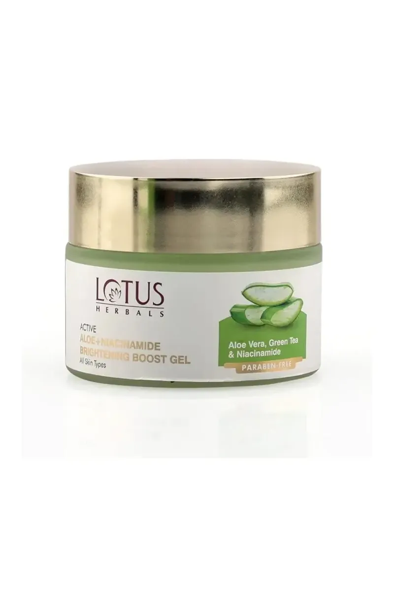 Lotus Herbals Active Aloe + Niacinamide Brightening Boost Gel - 50gm