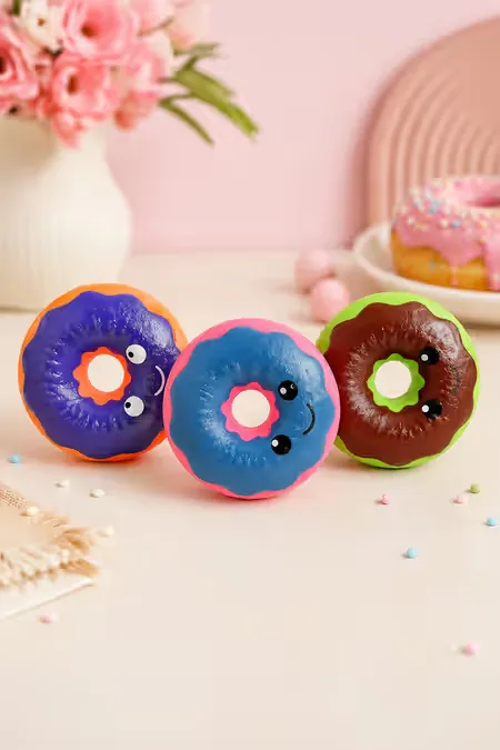 Squeezy Donut Toys - Pack of 3