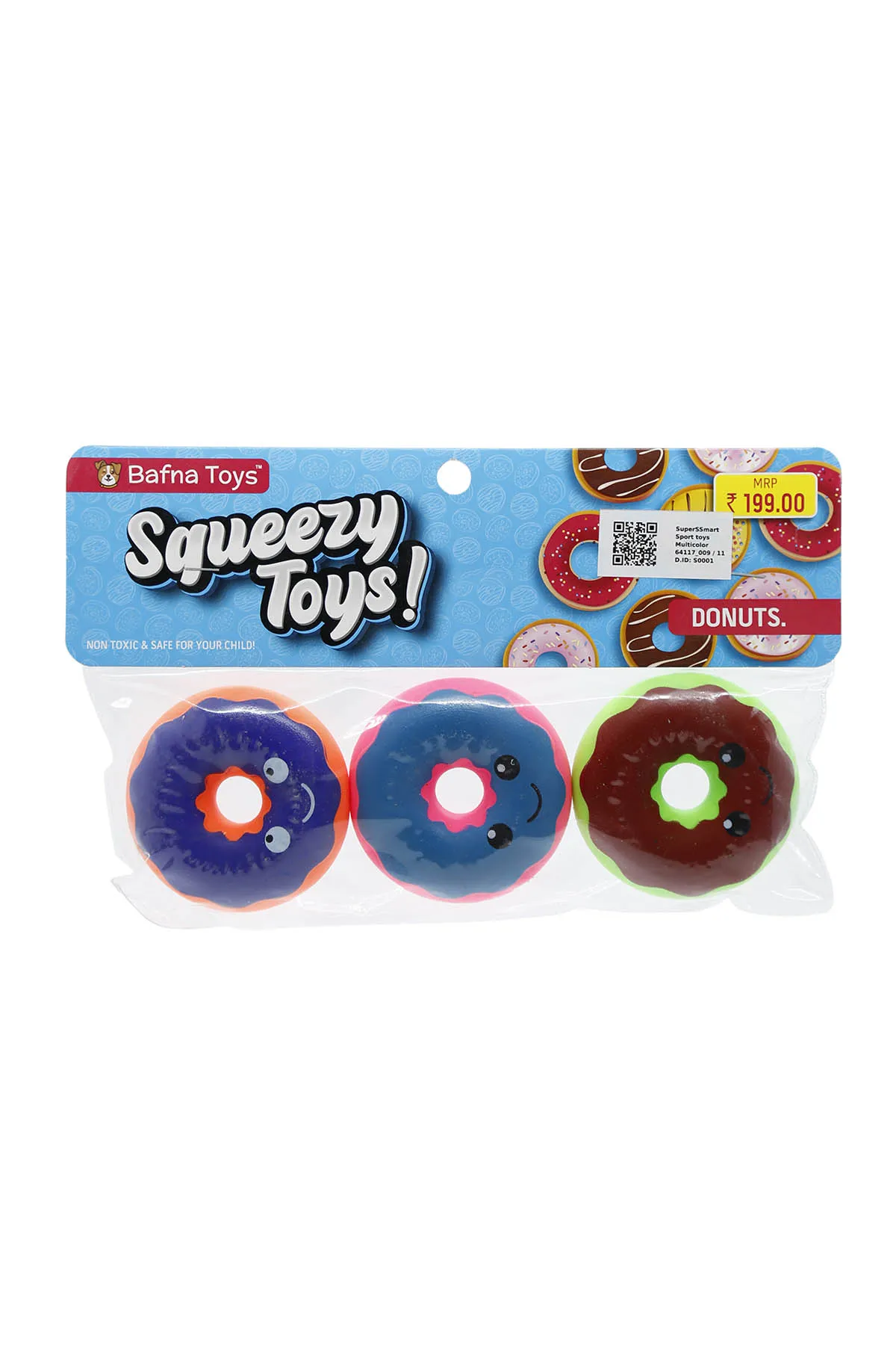 Squeezy Donut Toys - Pack of 3