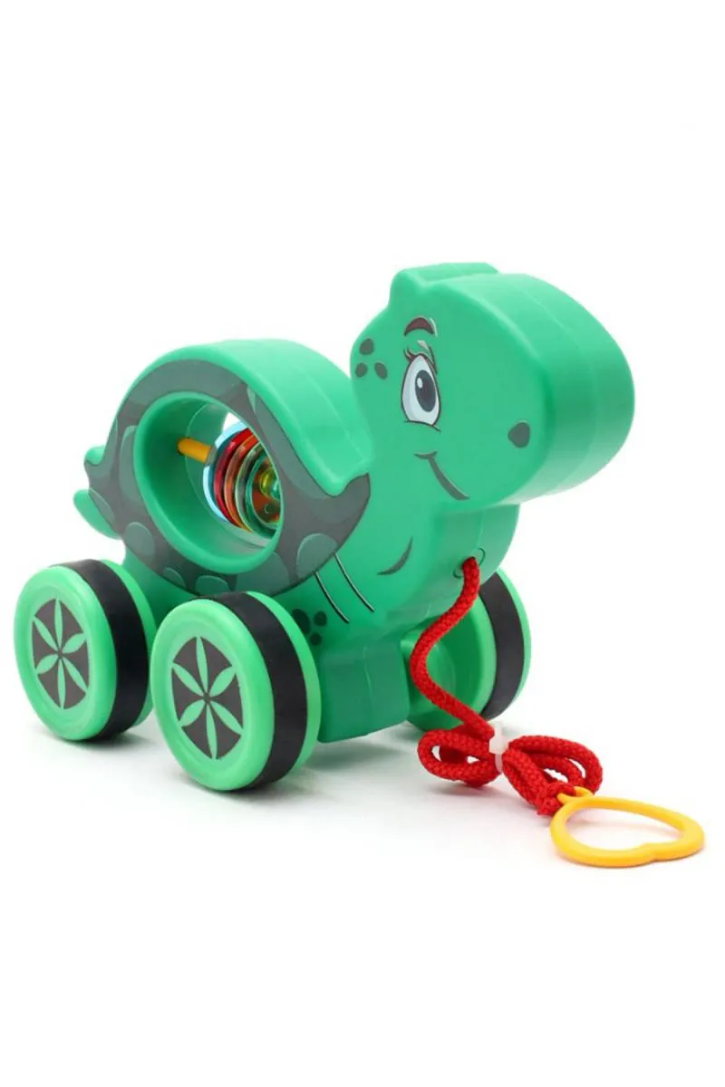 Pretty Turtle Pull Along Buddy Toy (Green)